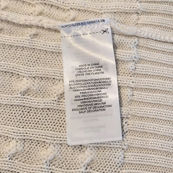 Ralph Lauren Cream Cable-Knit Zip Cardigan with Gold Logo Crest Women's Small - Picture 6 of 8
